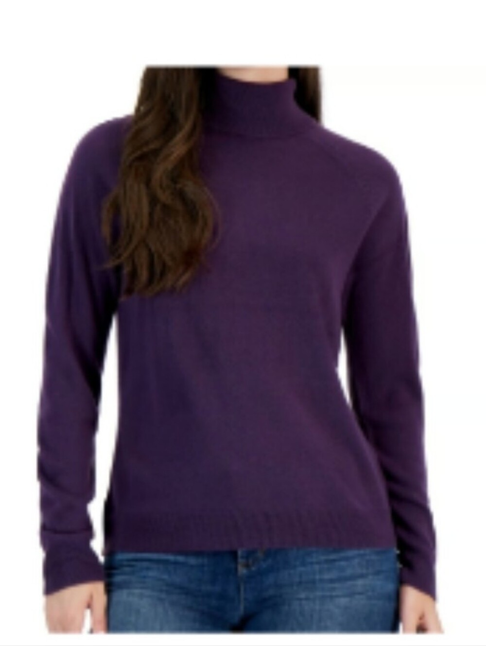 Karen Scott Purple Turtleneck Knit Sweater Size 0X